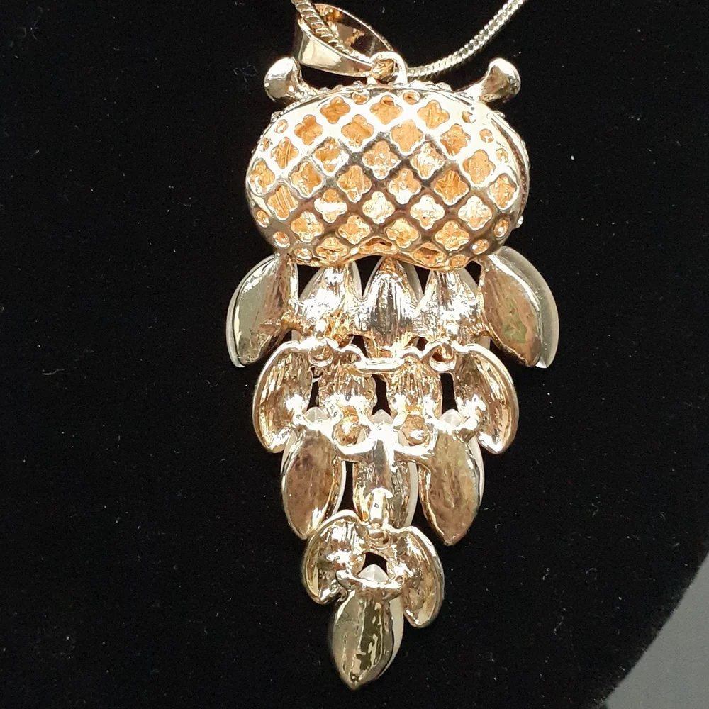 Gold Tone Owl Necklace - Picture 8 of 10